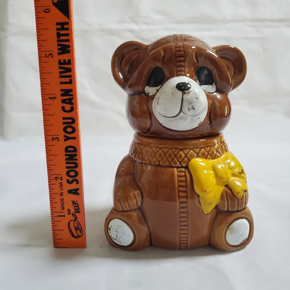 Vintage Teddy Bear Honey Jar